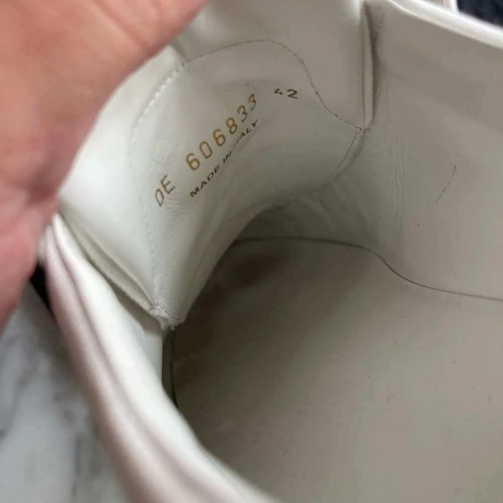 Saint Laurent Men’s White and Pink Sneakers, size 42 (9) - Picture 9 of 11